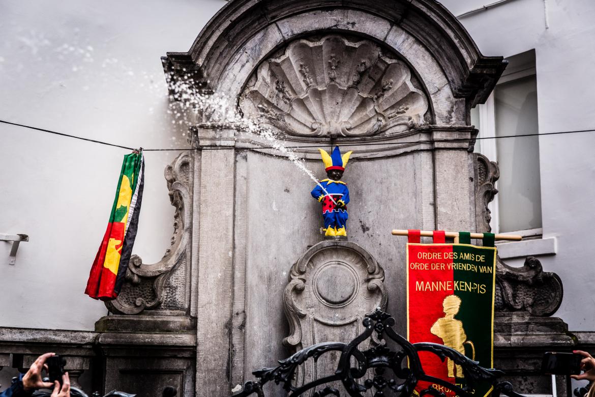 Manneken Pis devient Joker
