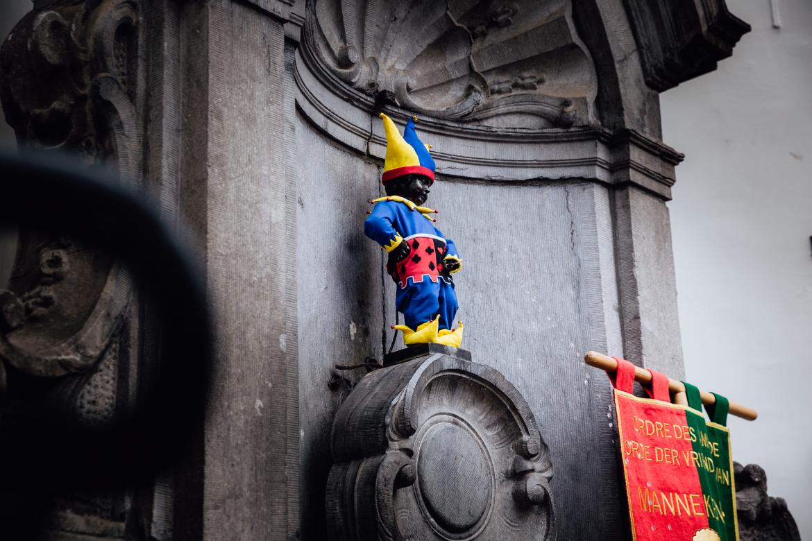Manneken Pis devient Joker